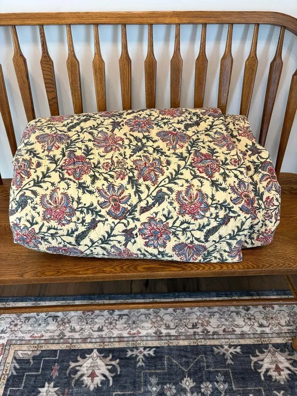 Pottery Barn Floral Medallion Quilted Bedding